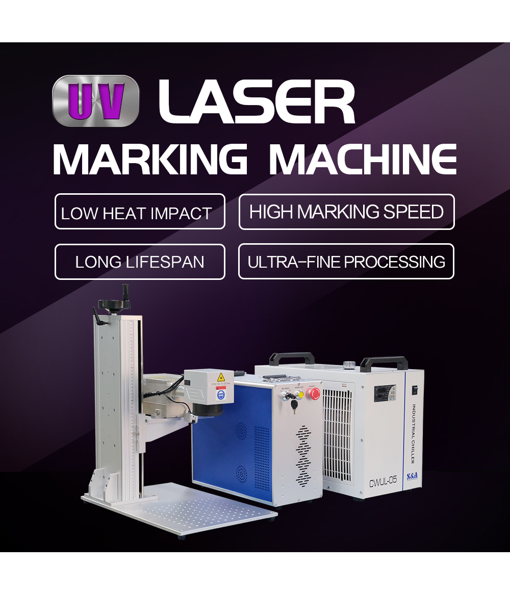Split 3W/5W/10W/15W JPT UV Laser Marking Machine Laser Marker with S&A Water Chiller